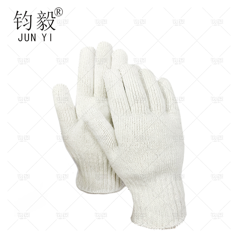 钧毅 700线手套 长240mm /双 白色 均码