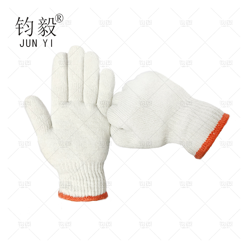 钧毅 600线手套 长240mm /双 白色