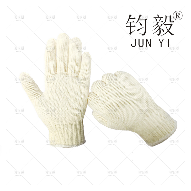 钧毅 700照光棉本白线手套 长24mm 均码